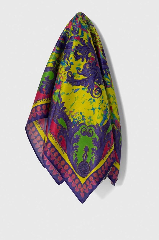 Versace Jeans Couture foulard in seta tessuto multicolore 76HA7H01.ZG260