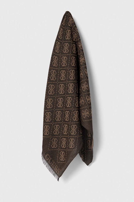 Guess szal MARIEKE tkanina brązowy AW9457.MOD03