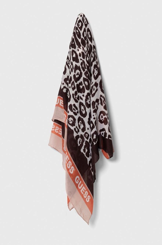 Šála Guess látka hnědá AW5119.POL03