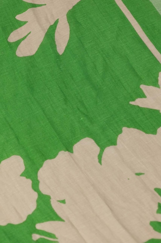 Marc O'Polo șal de in 402803402177 verde SS24