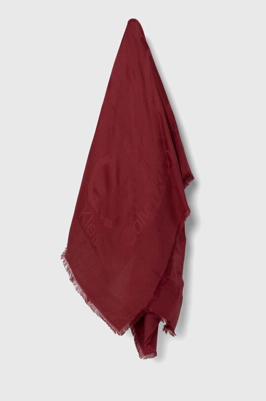 Σάλι Calvin Klein ύφασμα μπορντό K60K611740