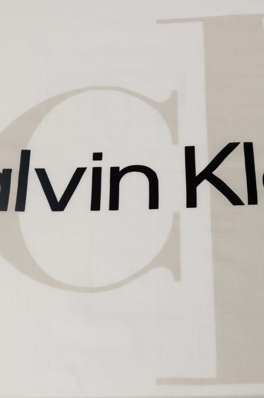 Pamučna marama Calvin Klein Jeans K60K611981 bijela SS24