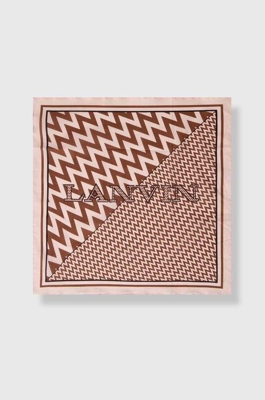 Lanvin apaszka bawełniana 6L4545.SR551 różowy SS24