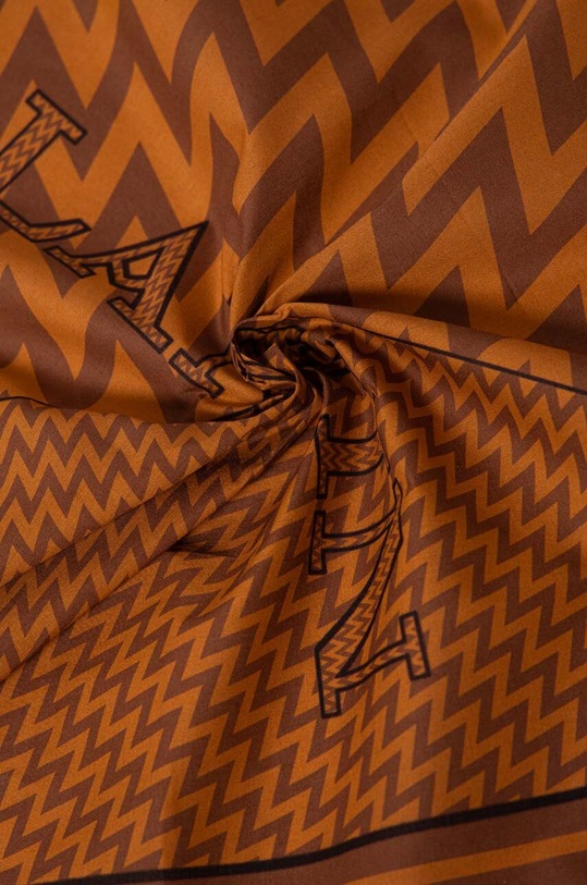 Akcesoria Lanvin apaszka bawełniana 6L4545.SR551 brązowy