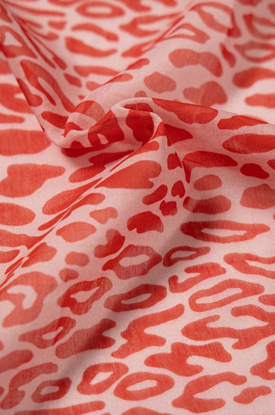 Akcesoria Lanvin apaszka z domieszką jedwabiu 6L4545.SR552 czerwony