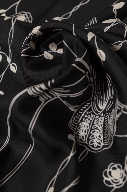 Akcesoria Lanvin apaszka jedwabna 6L9090.SR558 czarny