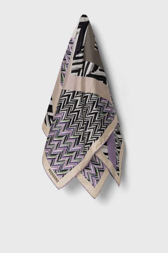Missoni eșarfă de mătase matase violet FO41TWD9461