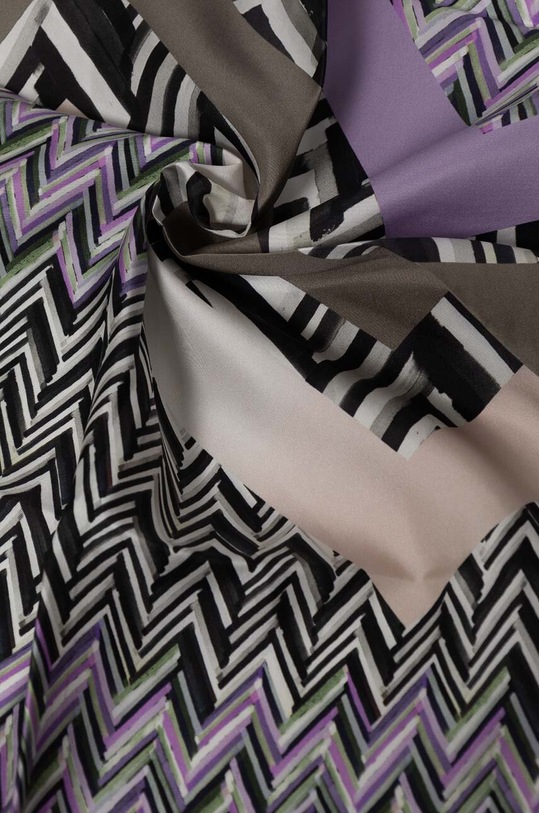 Accessori Missoni foulard in seta FO41TWD9461 violetto