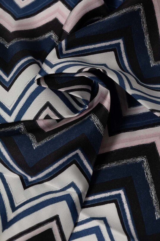 Accesorii Missoni eșarfă de mătase FO41TWD9645 bleumarin