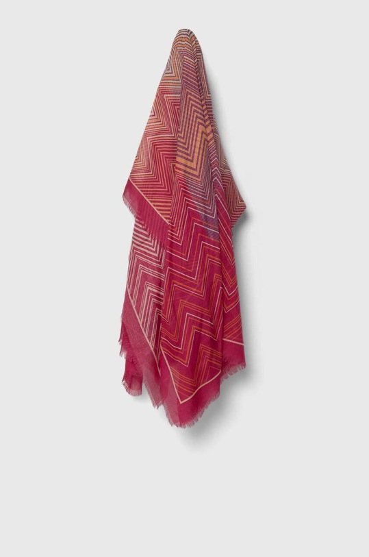 Hedvábný šátek Missoni látka růžová SL80MMD9448