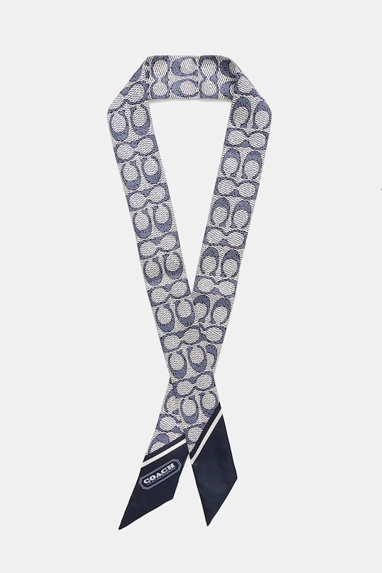 Coach apaszka damska jedwabna granatowy 29C2783