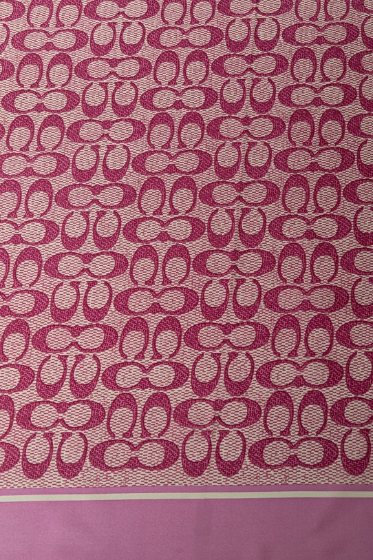 Coach chusta jedwabna 29C2755 fioletowy AW25