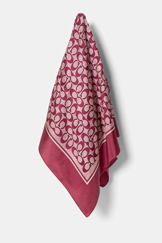Coach scialle in seta tessuto rosa 29C2755