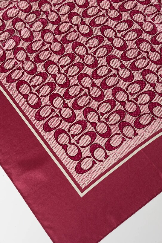 Coach scialle in seta 29C2755 rosa AW25