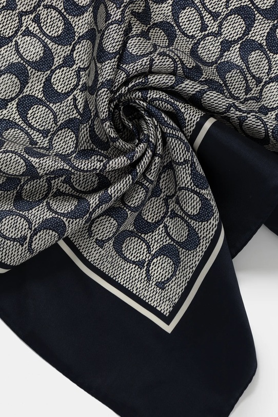Doplňky Hedvábný šátek Coach 29C2755 námořnická modř