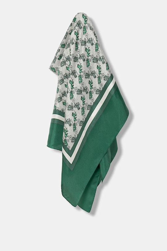 Шовкова хустка Coach тканина зелений 29CH153