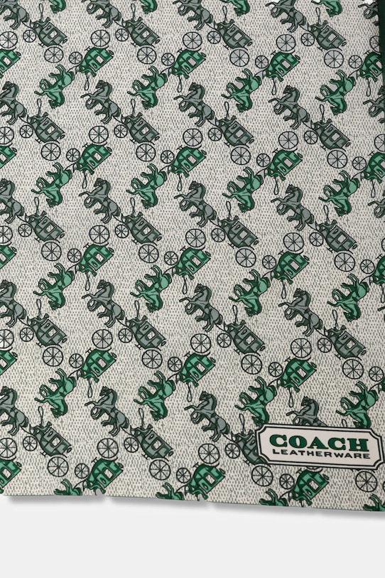 Шовкова хустка Coach 29CH153 зелений AW25