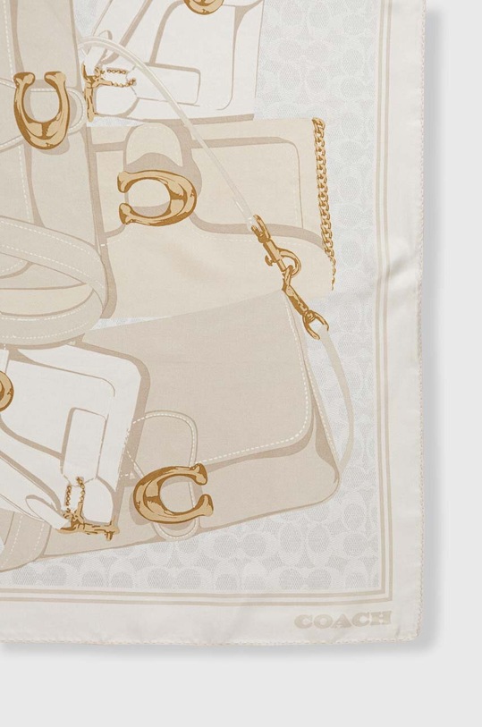 Accesorii Coach esarfa de matase 29CM039 bej