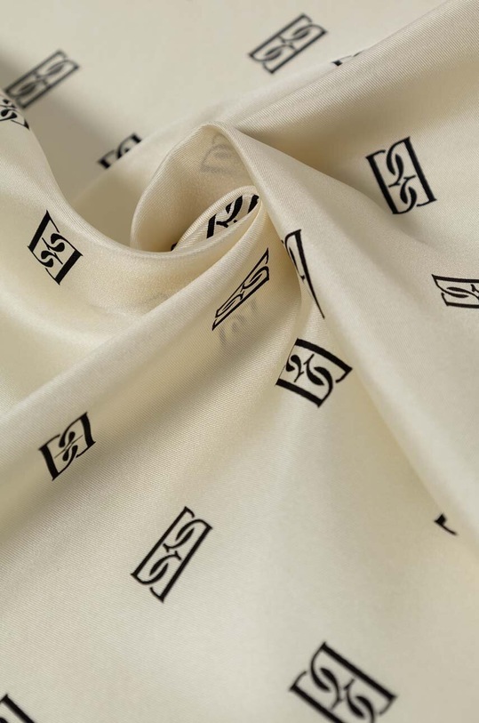 Hodvábna šatka By Malene Birger Q70130017 béžová SS24