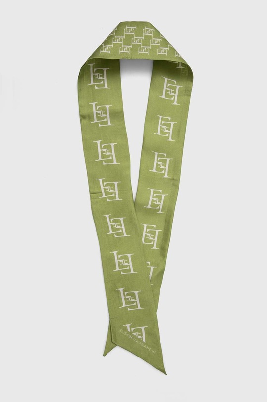 Elisabetta Franchi foulard in seta FO03L41E1 verde SS24