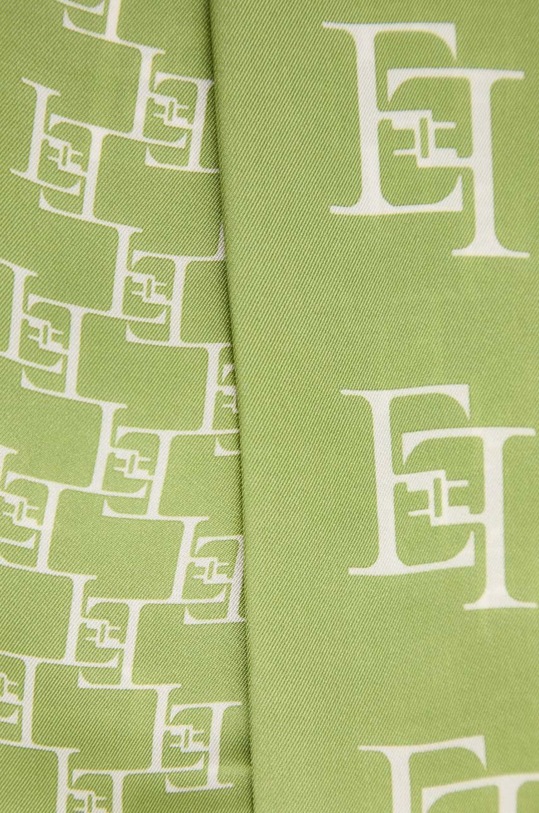 Elisabetta Franchi foulard in seta verde FO03L41E1