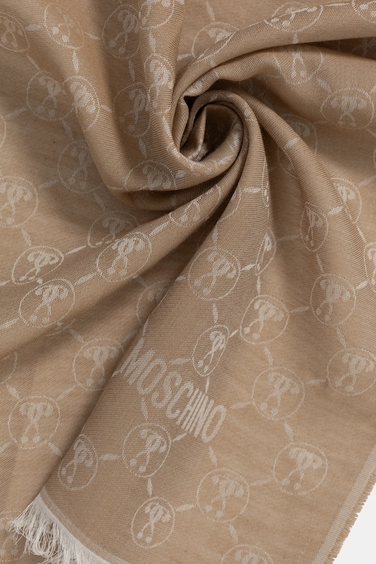 Moschino szal M5618.50194 beżowy SS25
