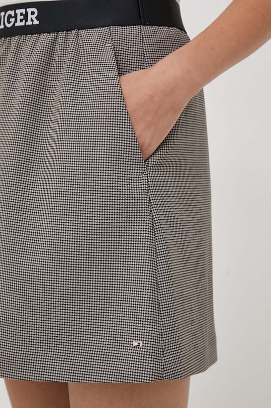 Sukňa Tommy Hilfiger béžová WW0WW40515