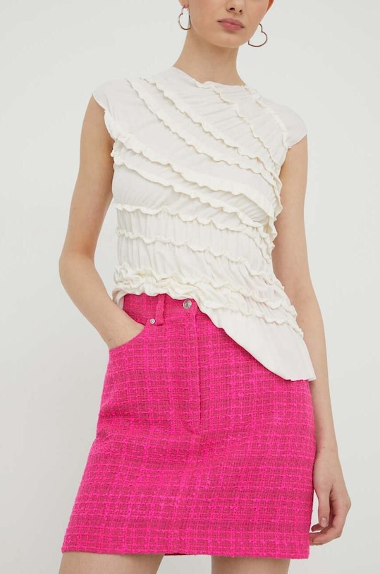 HUGO fustă cu modele roz 50508664