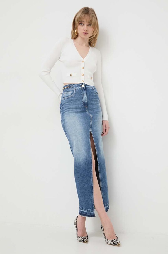 Elisabetta Franchi spódnica jeansowa GJ29I41E2 niebieski SS24