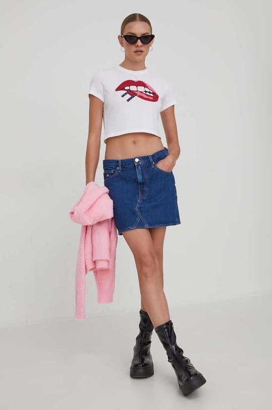 Tommy Jeans spódnica jeansowa DW0DW17287 niebieski SS24