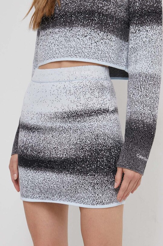 Одежда Хлопковая юбка Calvin Klein Jeans J20J222923 голубой