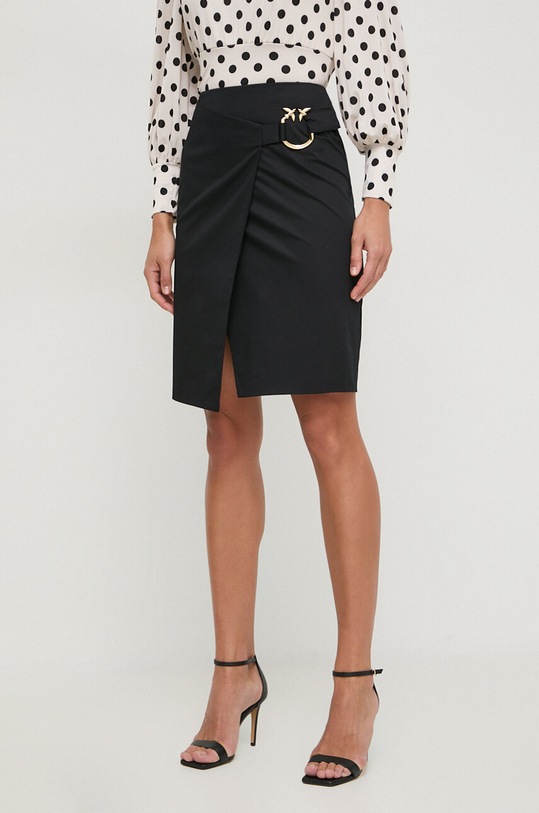 Pinko spódnica z elastanem czarny 103081.A1L2