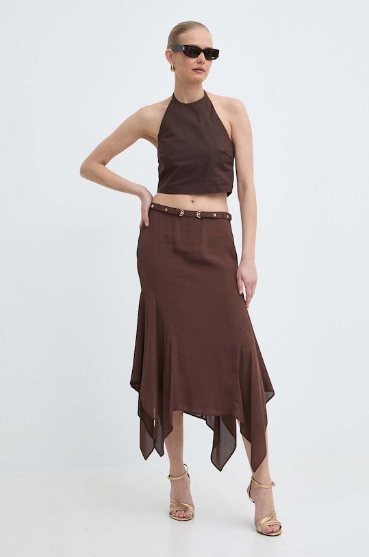 Sukňa Pinko 103125.A1O6 hnedá SS24