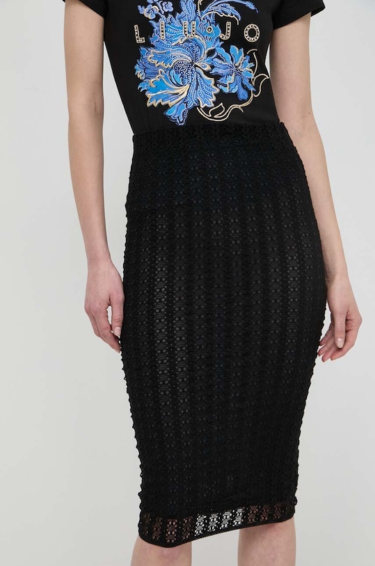 Pinko spódnica z elastanem czarny 103186.A1PY