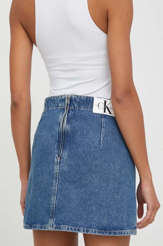 Îmbrăcăminte Calvin Klein Jeans fustă din denim J20J222482 albastru