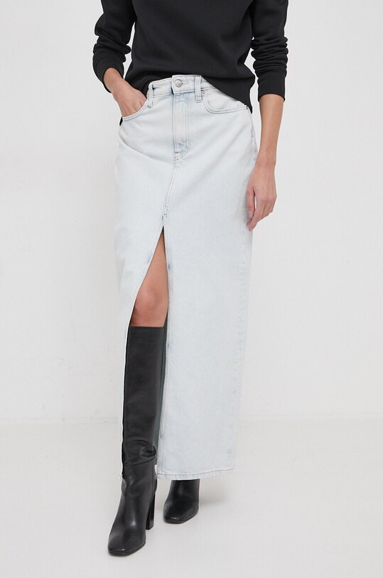Calvin Klein Jeans spódnica jeansowa J20J222489 niebieski SS24