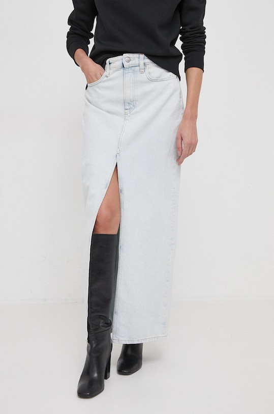 Rifľová sukňa Calvin Klein Jeans J20J222489 modrá SS24