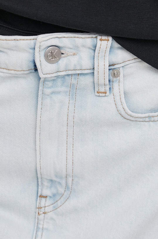 Rifľová sukňa Calvin Klein Jeans modrá J20J222489