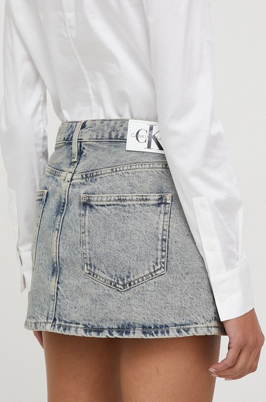 Odzież Calvin Klein Jeans spódnica jeansowa J20J222502 niebieski