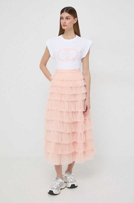 Twinset spódnica 241TP2585 pomarańczowy SS24