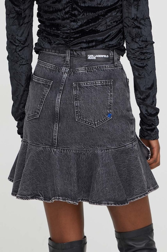 Odzież Karl Lagerfeld Jeans spódnica jeansowa 240J1200 szary