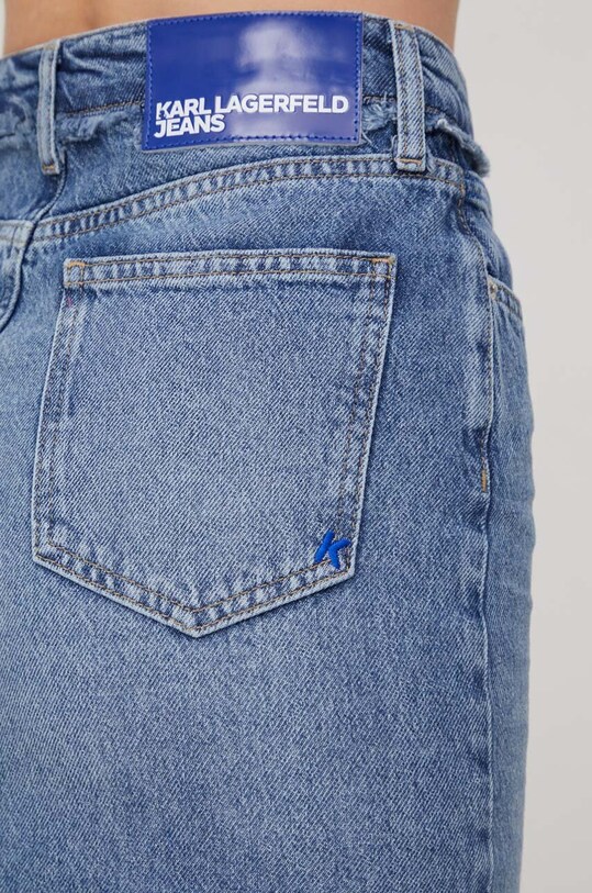 Karl Lagerfeld Jeans spódnica jeansowa niebieski 240J1201