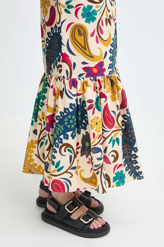 Βαμβακερή φούστα Luisa Spagnoli TASSELLO κίτρινο 540704