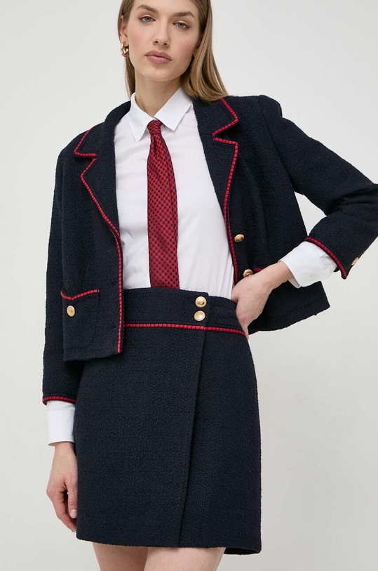 Sukňa Luisa Spagnoli látka tmavomodrá 540986