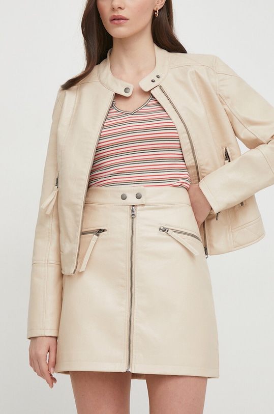 Sukňa Pepe Jeans SAFIRE látka béžová PL901095