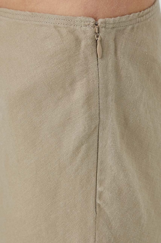 Льняная юбка Samsoe Samsoe SAAGNETA бежевый F24100096