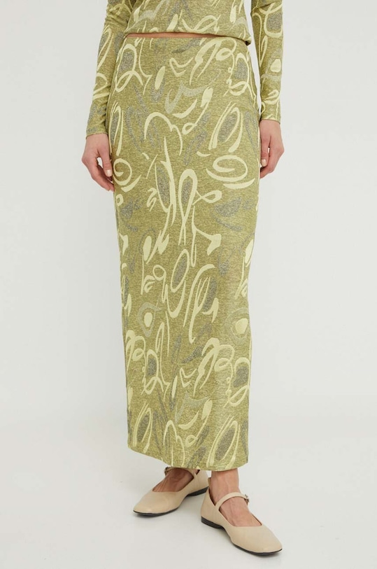Юбка Résumé узор зелёный 19811085
