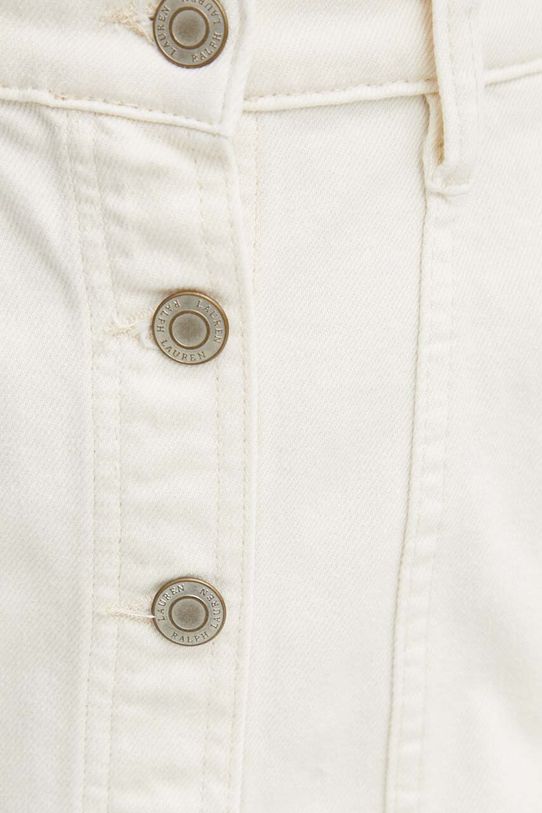 Lauren Ralph fustă din denim bej 200934630