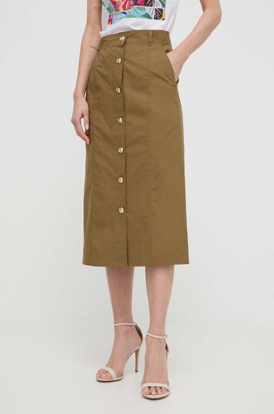 Marella spódnica z elastanem zielony 2413101054200