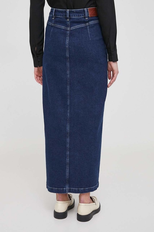 Oblečenie Rifľová sukňa Pepe Jeans MIDI SKIRT UHW SCULPT PL901115 tmavomodrá